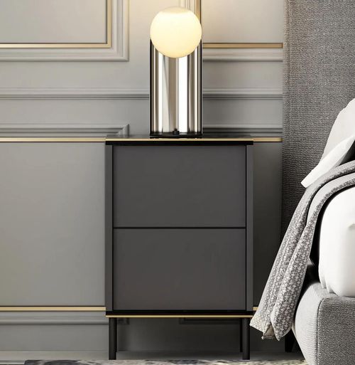 купить Тумбочка Trendy Imaj, Antracit, 40x60x35cm в Кишинёве 