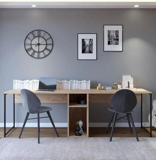 cumpără Masă de birou Trendy L196, Stejar, 240x74x60cm în Chișinău 