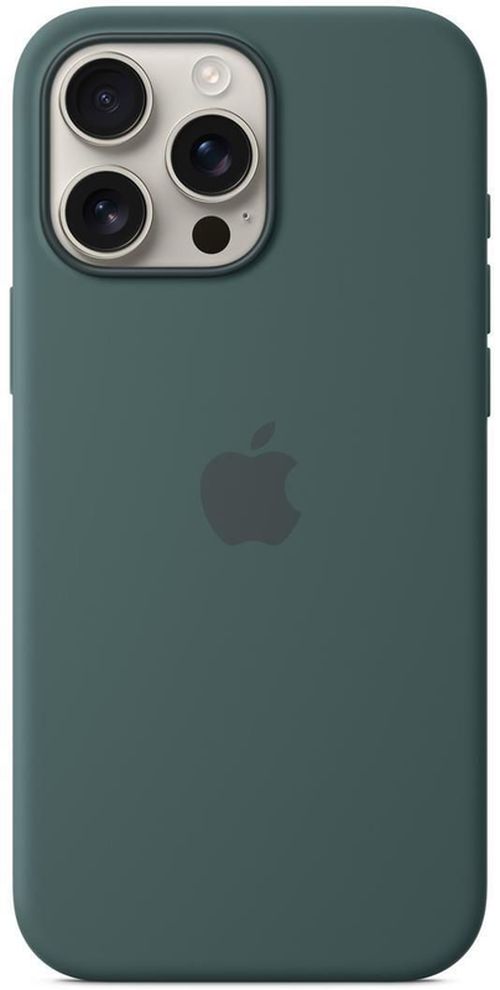 cumpără Husă pentru smartphone Apple iPhone 16 Pro Max Silicone Case with MagSafe Lake Green MA7V4 în Chișinău 
