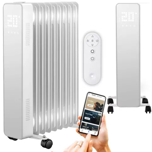 купить Обогреватель масляный Thunder SIMPLE-White – 2500W в Кишинёве 