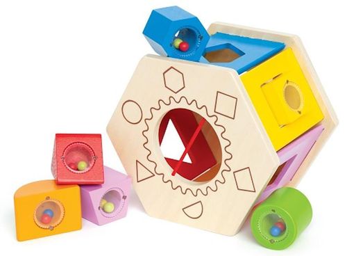 cumpără Puzzle Hape E0407 Sorter din lemn cu zdornăitoare în Chișinău 