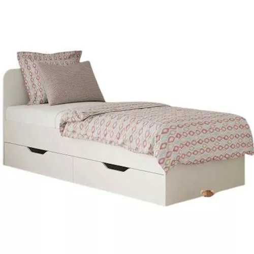 cumpără Pat pentru copii MebelStar 900 LILU 90x200 (cu sertare) White (MBS-1303) în Chișinău 