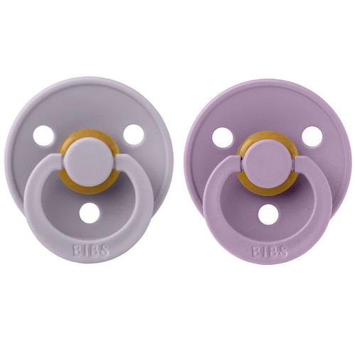 Пустышки латексные BIBS Colour (6-18 мес) Mauve&Fossil Grey 