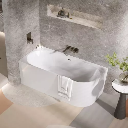 купить Ванна Polimat Sola L 170x75 + отдельно стоящий сифон в Кишинёве 