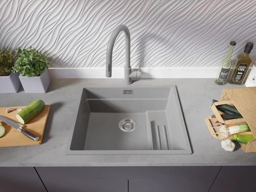 купить Мойка кухонная Primagran Prague 60 Step Level Grey + accesorii 470x560 MPSKS#N в Кишинёве 