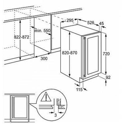 cumpără Frigider încorporabil pentru vin AEG AWUS020B5B în Chișinău 
