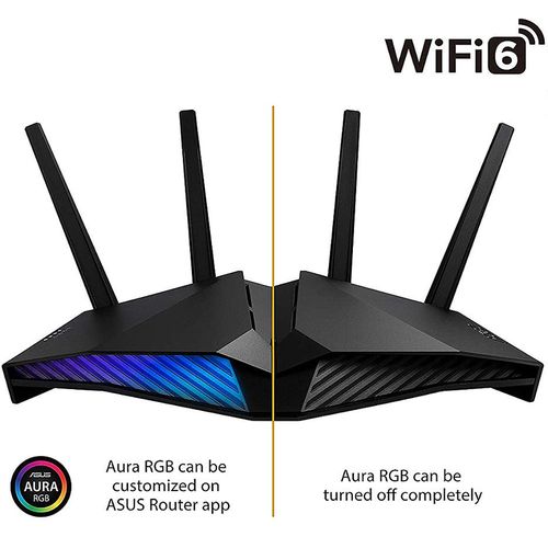 cumpără ASUS RT-AX82U AX5400 Dual Band WiFi 6 Gaming Router, WiFi 6 802.11ax Mesh System, AX5400 574 Mbps+4804 Mbps, dual-band 2.4GHz/5GHz-2 for up to super-fast 5.4Gbps, WAN:1xRJ45 LAN: 4xRJ45 10/100/1000, ASUS Aura RGB, PS5 Compatible, USB 3.2 în Chișinău 