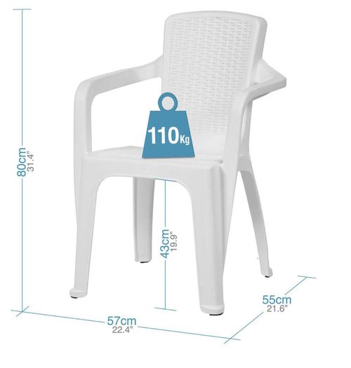cumpără Scaun Hydro S Scaun Infinity, 57x55x80, Alb în Chișinău 