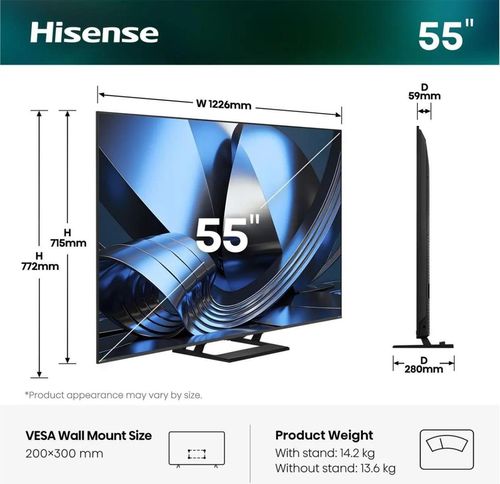 cumpără Televizor Hisense 55U7SE în Chișinău 