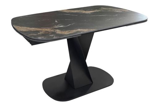 купить Стол Deco Novara 1400-2000x850x760 (HT2592-GN) Black (HY-271) в Кишинёве 