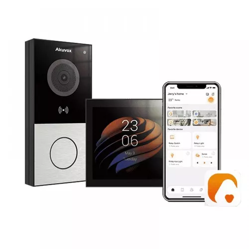 купить Видеодомофон Akuvox PS51-R2-EU+E12W Smart Home Entry Kit в Кишинёве 