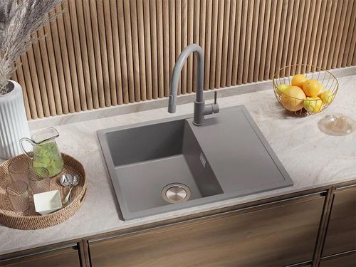 cumpără Chiuvetă bucătărie Primagran Ibiza 620-45 Grey + accesorii 500x620 MI6KS în Chișinău 