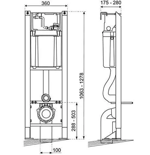 cumpără Vas WC Wirquin Rama WC Chrono+clapeta Essentiel White(50950055) în Chișinău 
