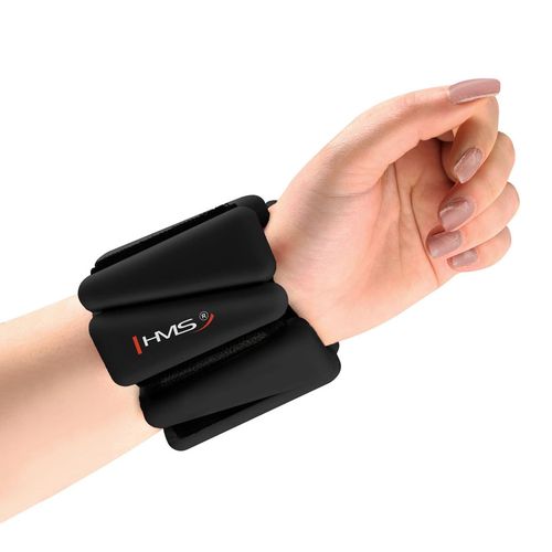 cumpără Greutăți pentru mâini și picioare HMS SNK01 2x0.5kg, iron+silicone, 28cm (17-47-324) Black în Chișinău 