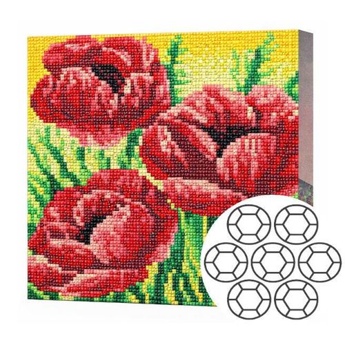 купить Картина по номерам Art Gallery BJ844 Mozaic cu diamante 20x20cm Maci aprinsi в Кишинёве 