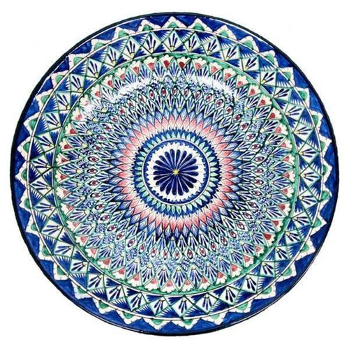 cumpără Farfurie Rishtan Ceramic Lyagan Mehrob 45cm, pictata manual, ceramica în Chișinău 