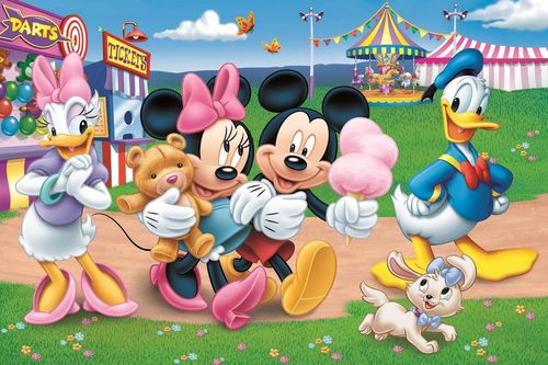 купить Головоломка Trefl 41005 Puzzles - 24 SUPER MAXI - Mickey at the fairground / Disney Standard Characters в Кишинёве 