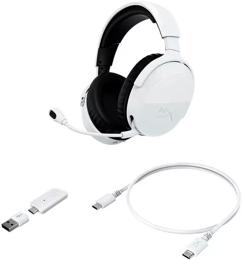 купить Наушники игровые HyperX BS1T9AA Cloud Stinger 3, White, Dual Wireless Connectivity в Кишинёве 