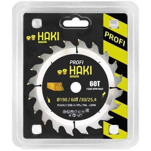 купить Диск отрезной Haki 4603 пильный диск PROFI Ø190 60T 30/25,4 в Кишинёве 