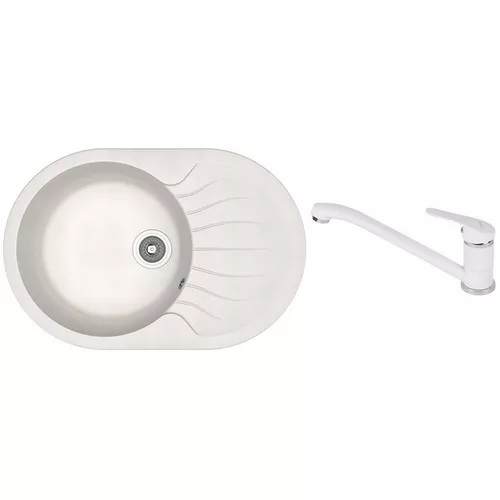 купить Мойка кухонная со смесителем Dr.Gans Berta 760 + SanDonna F 1066 alb в Кишинёве 