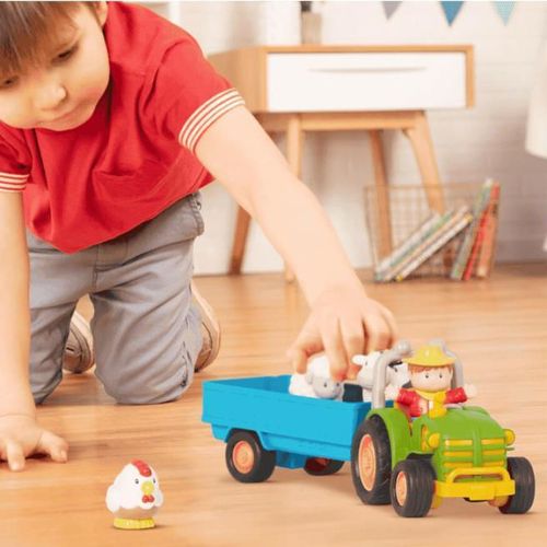 cumpără Mașină Battat BT4658Z Tractor cu animale, cu lumină și sunet, 2001D în Chișinău 