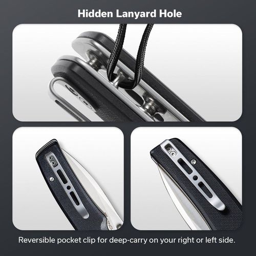 купить Нож походный Sencut S21007-5 Sachse, G10, Button Lock в Кишинёве 