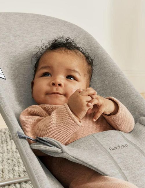 cumpără Leagăn pentru bebeluși BabyBjorn 006080A Bliss 3D jersey, Sand Grey în Chișinău 