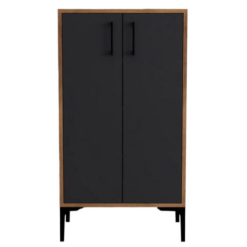 cumpără Raft pentru încălțăminte Trendy Prag, Nuc, Antracit 60x111x35cm în Chișinău 