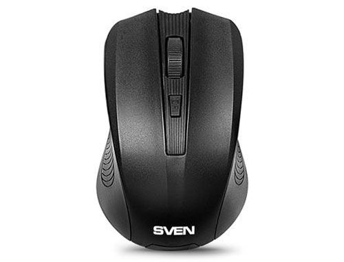 купить Mouse SVEN RX-300 Wireless Black, 600/1000dpi, nano reciever, USB (mouse fara fir/беспроводная мышь) в Кишинёве 