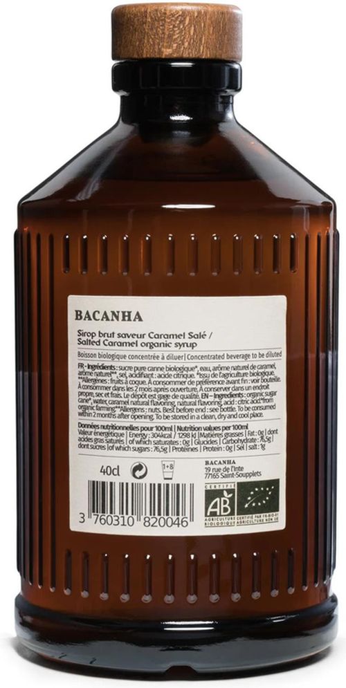 купить Сироп BACANHA Сироп Соленая карамель - brut 400 мл в Кишинёве 