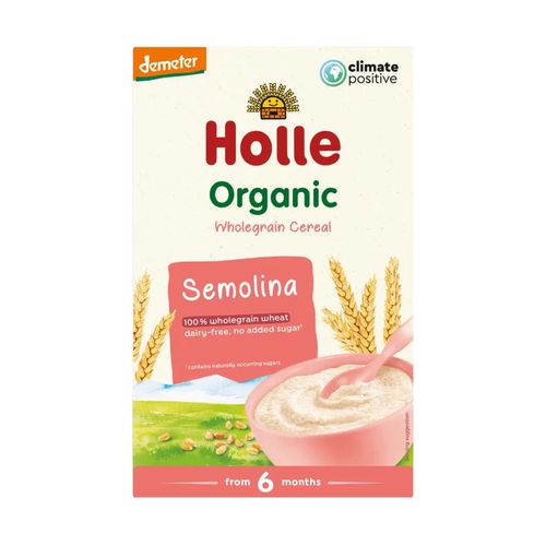 Terci de gris fara lapte Holle Organic (6+ luni) 250 g 