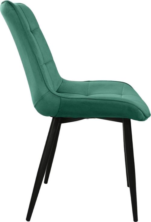 cumpără Scaun Deco Hans Catifea Green + Black Legs HLR57 în Chișinău 