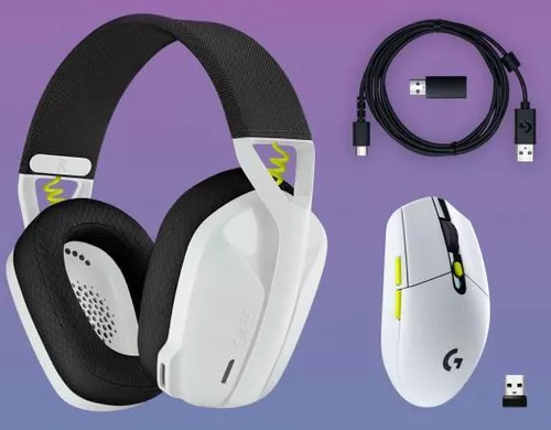 Logitech G435 + G305 Wireless Combo - White/Lime/Black - Pack