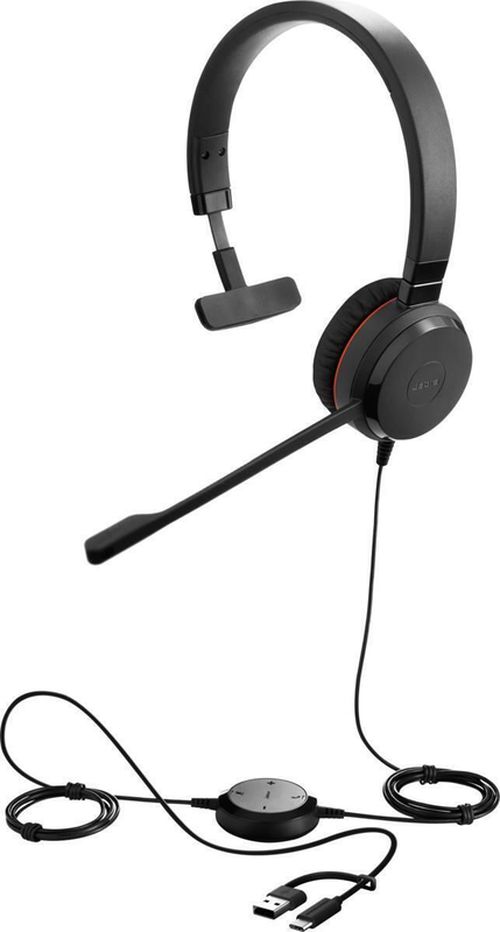 купить Наушники проводные Jabra 5393-829-369 Evolve 30 II, Mono UC, USB C/A adapter в Кишинёве 