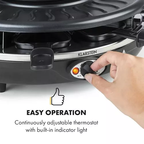 купить Товар для пикника Klarstein Гриль с раклетом и фондю Fonduelette Black в Кишинёве 