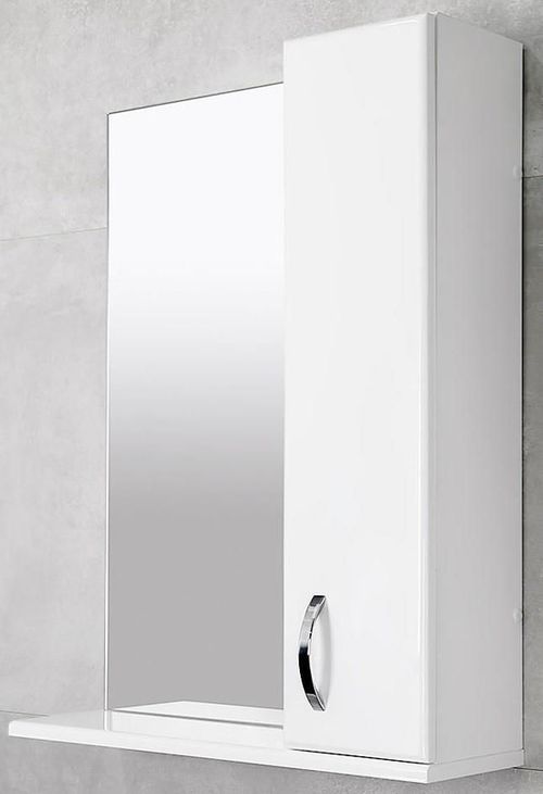 купить Зеркало для ванной Bayro Bris 600x750 правый белое в Кишинёве 