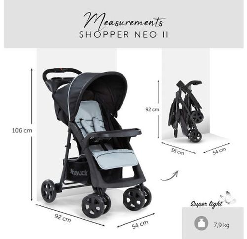 cumpără Сărucior pentru copii Hauck Shopper Neo II Caviar-silver în Chișinău 