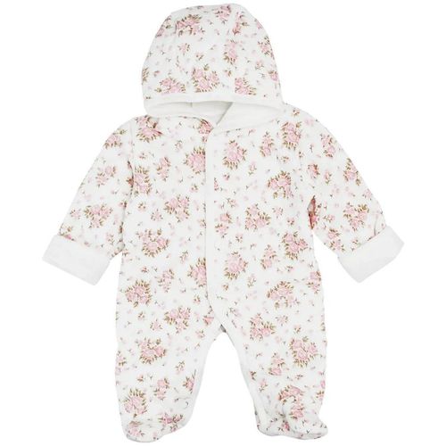 купить Детская одежда Minikin 241901768 Muslin Комбинезон с капюшоном цветы 3-6 мес (68 см) в Кишинёве 