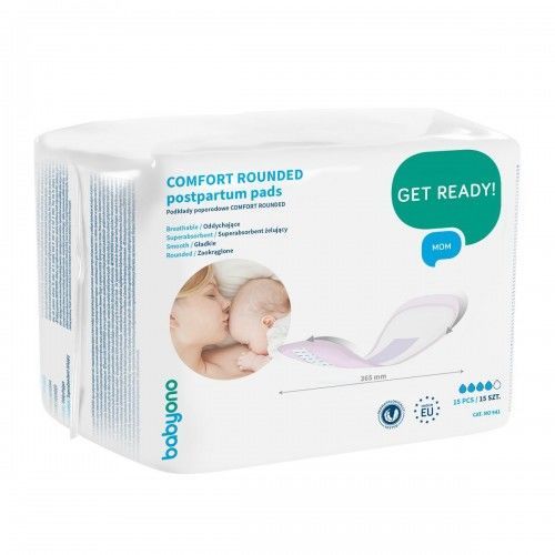 Прокладки послеродовые Babyono Rounded (15 шт) 