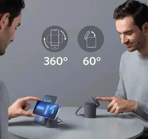 купить Зарядное устройство беспроводное Anker PowerWave Mag-Go 2in1 в Кишинёве 