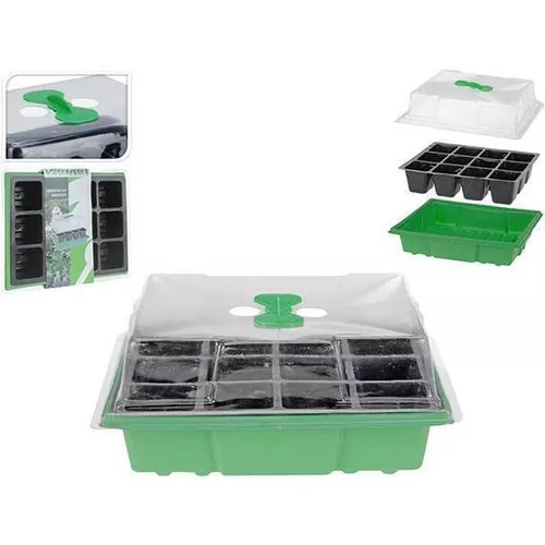 cumpără Ghiveci pentru flori ProGarden 20863 Емкость для рассады 12 ячеек, поддон и крышка 24.5x21x10.5cm în Chișinău 