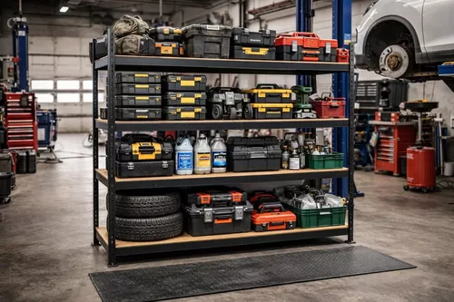 cumpără Raft de depozitare Xenos PowerLine 180x160x60cm Black în Chișinău 