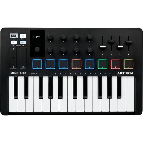 купить MIDI-клавиатура Arturia MiniLab 3 Black в Кишинёве 