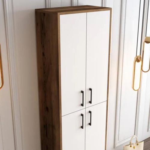 cumpără Raft pentru încălțăminte Trendy Berlin A, Nuc, Alb 60x200x35cm în Chișinău 