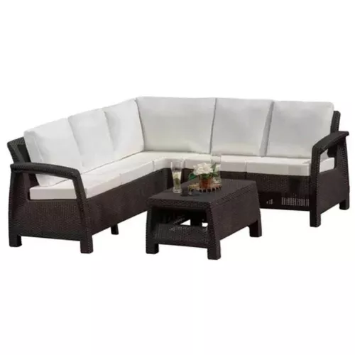 cumpără Mobilier pentru grădină Hydro S Coltar p/u terasa Ferrara Fancy, 5 persoane, Wengue în Chișinău 