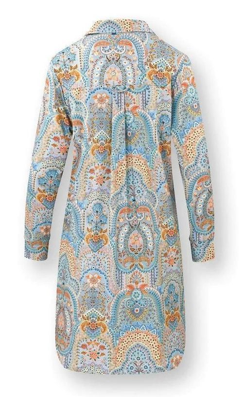 купить Домашний текстиль Pip Studio 51.503.680 Daaltje Long Sleeve Nightdress Jabali Blue L Blue в Кишинёве 