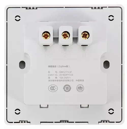 купить Розетка электрическая Aqara T1 Wall Outlet - Zigbee- внутренняя — белая (QBCZ14LM) в Кишинёве 