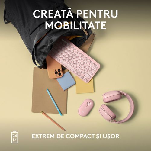 купить Мышь Logitech Pebble 2 M350s Rose в Кишинёве 