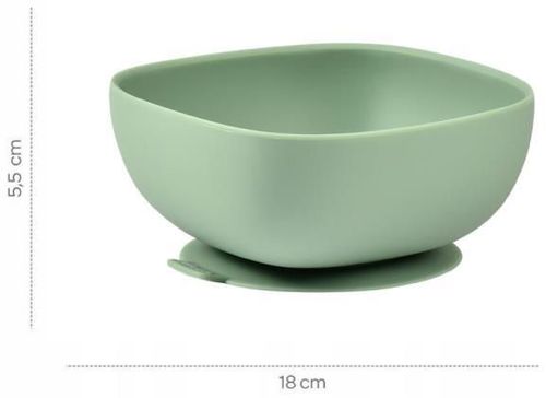 купить Посуда для кормления Beaba B913547 Bol silicon cu ventuza Sage Green в Кишинёве 