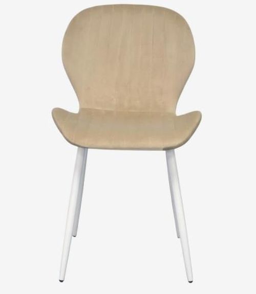 купить Комплект стол и стулья Evelin di Costacurta стол Raffles Round White + 4 стула YTC-064Wh UF910-01 Light beige в Кишинёве 